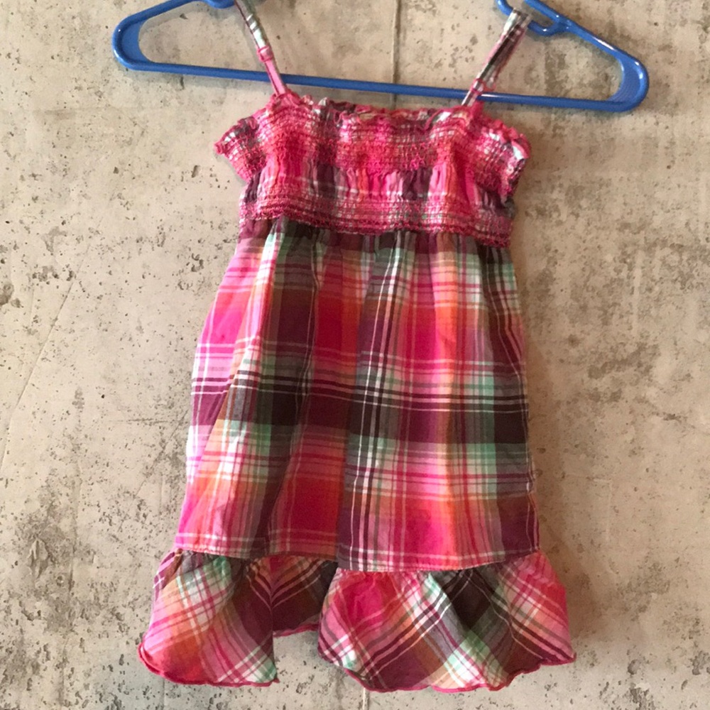 plaid babydoll tank